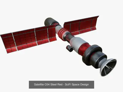 10 Satellite C Collection - SciFi Space Design 3D Model Pack