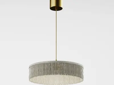 Fringed Parasol Pendant Light by Honore 3D model