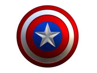 Captain america shield 3D model