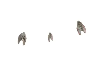 ticket queue numbers 3D model