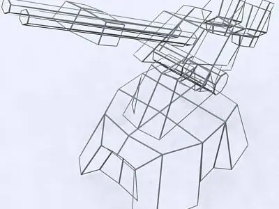 3DRT - Sci-Fi Forces - AA Gun 1  Low-poly 3D model