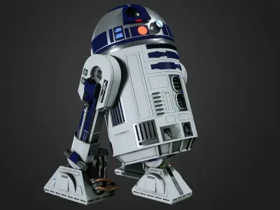 R2-D2 r2d2 from star wars force awakens 3D model