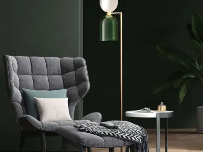 Modern Floor Lamp Caterina 402GP 3D Model 3D model