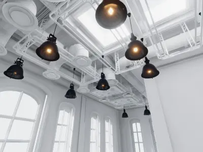 White Room 73 Low-poly 3D model