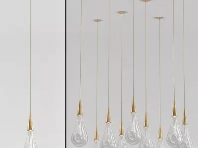 Chandelier The Pour 3D model