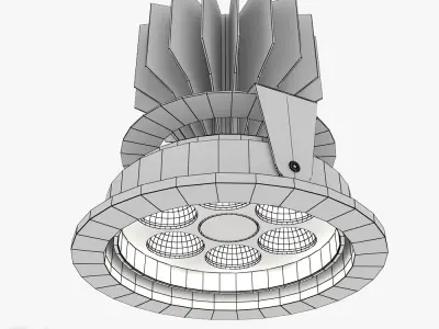 Zumtobel MICROS-C D95 LED recessed light 3D model