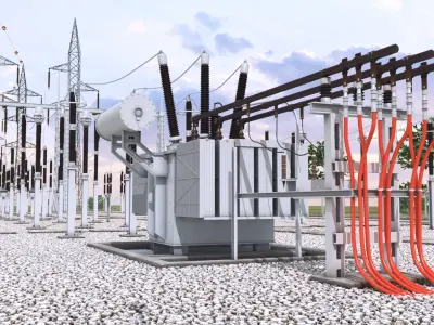  Realistic Electrical Substation 1 