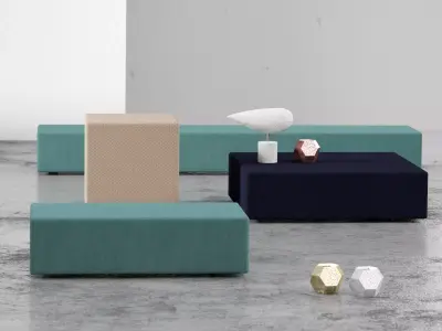 Arch ottomans 3D model