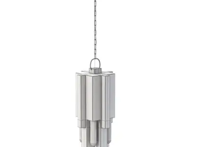 Daikon Brutalist Nouveau Pendant 3D model