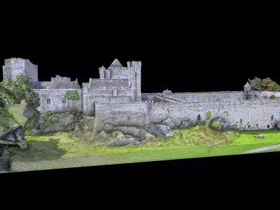 Cahir Castle 3D model