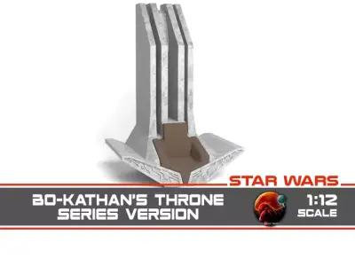 Bo-Katans Throne 1-12 scale 3D print model