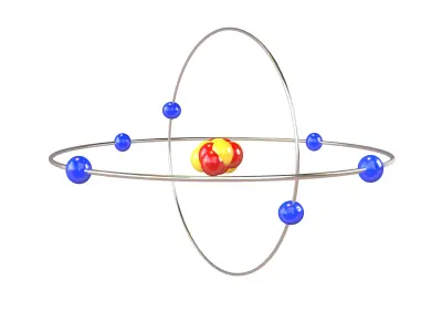 Carbon Chemical Element v2 001 Low-poly 3D model