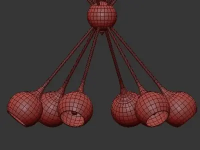 MID CENTURY MODERN MOBILE CHANDELIER 3D model