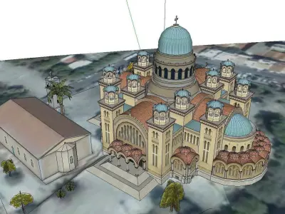 Architecture-Religion-God-Culture-Temple-016 ornate church 3D model
