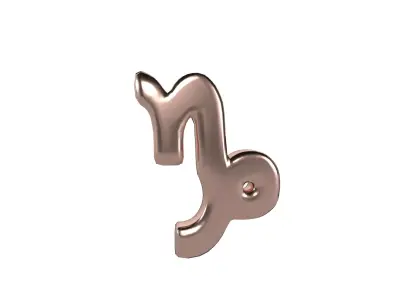 Capricorn v2 007 Low-poly 3D model