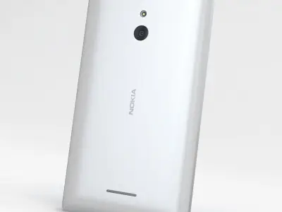 Nokia XL and XL Dual White 3D model