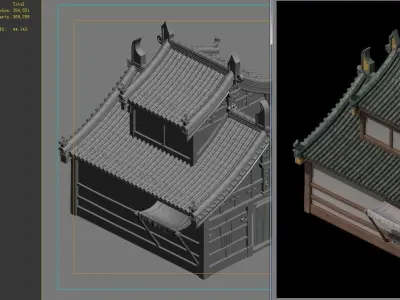 Game Architecture - Blacksmith 2701 3D model