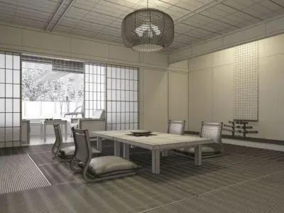 Chinese Interior Collection 3D model