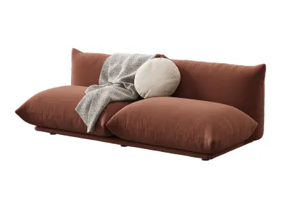 Marenco 2 Seater Sofa without Armrests 3D model