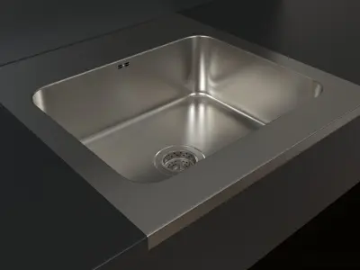AMMERAN sink Ikea 60x63 5cm 3D model