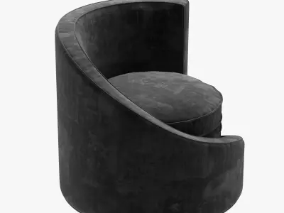 spiral lounge chair 3D model