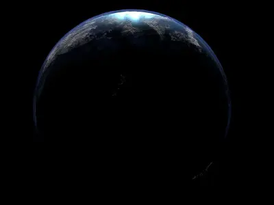 Photorealistic 3D Earth Low-poly 3D model