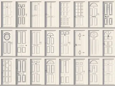 24 Doors collection - Vol 1 Free 3D model