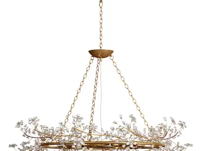 Fiore Crown Chandelier 3D model