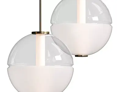 West Elm Zia Round Pendant Lamp 3D model