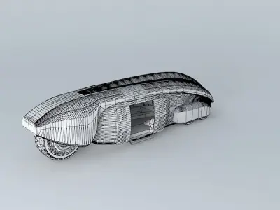 Argo A 800 VIP shuttle (without crowd) Free 3D model