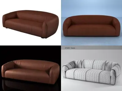 Mumba four different sofas 3D model