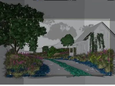 Road Village 3D model