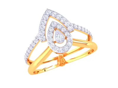 Women Ring  Render 3dm STL OBJ FBX Details 3D print model 409