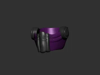 helmet high poly sculpt 3d printable  3D model 77