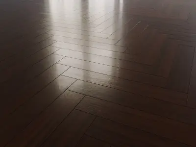 Parquet board - Afrormosiya high pericopsis high 3D model