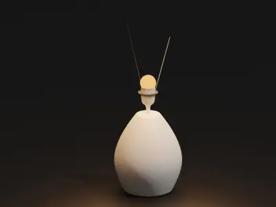 Lamp style 1 Low-poly 3D model