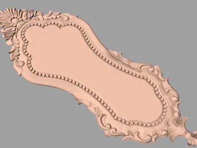 European furniture 3D relief models for CNC wood engraving E227 3D model