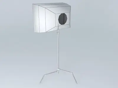 Softbox with stand Free 3D model
