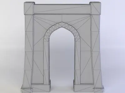 Masonry arch1  Low-poly 3D model