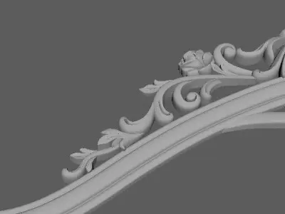 the crown is perfect for a sofa or bed 3D model