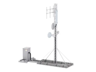 Network Antenna Tower 3D model