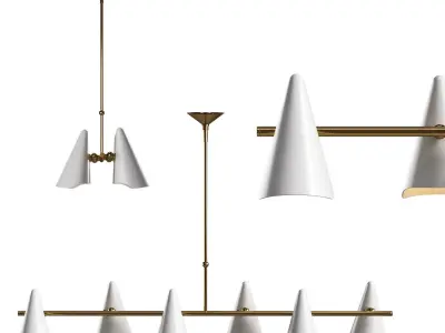 Coco Linear Chandelier 3D model