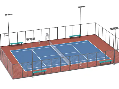 Tennis Court 2 3D model