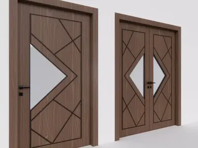 Modern Doors 3D model