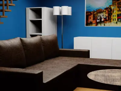 studio apartment 3D model