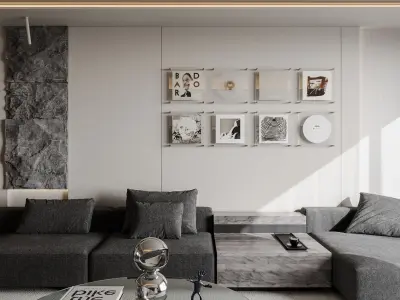 Apartment interior scenes     3D model 12
