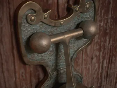 Haunted Mansion Door Knocker 3D Printable Sculpt  3D print model