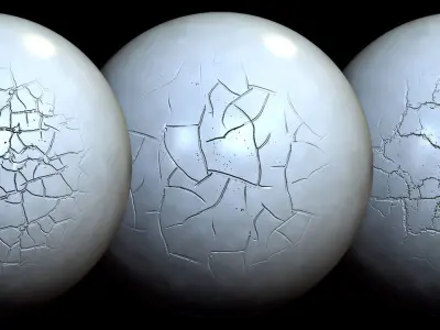 Crack VDM Brushes and Alpha Vol 2 Low-poly 3D model