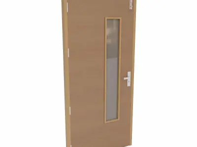 Office door  Low-poly 3D model