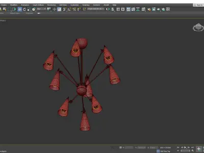 MOXIE CHANDELIER Low-poly 3D model